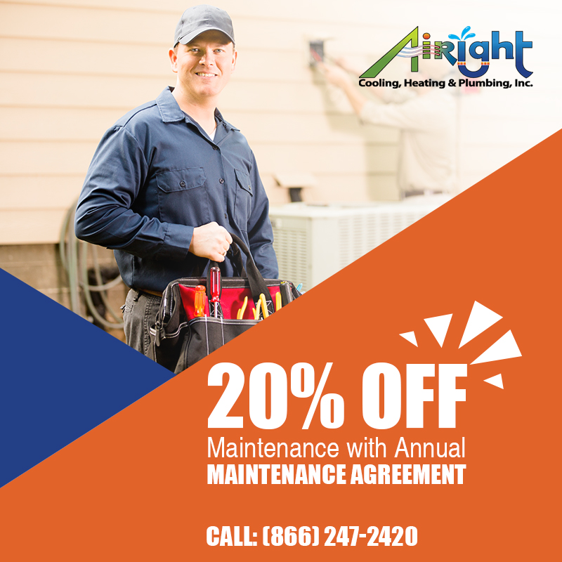 $20 off Maintenance with Annual Maintenance Agreement